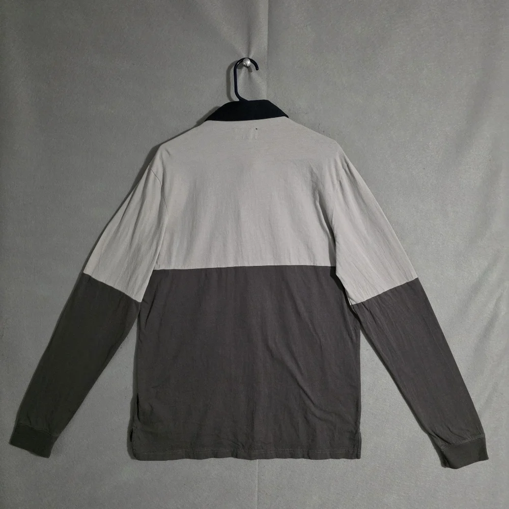 True Religion Mens Color Block Rugby Shirt 100% Cotton 104933 Size Large